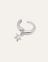 Boucle d'oreille unique Anneau Dance Star