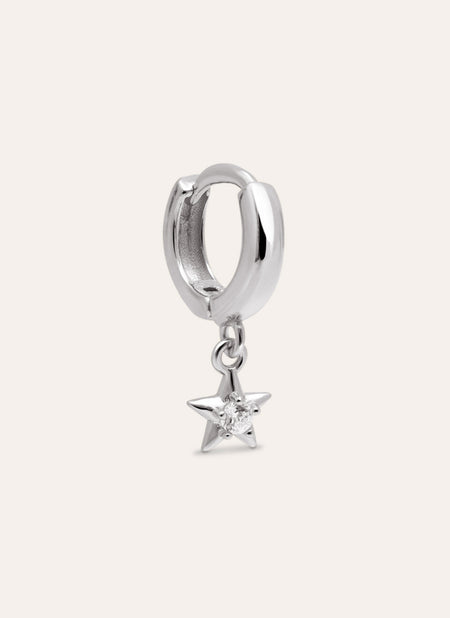 Boucle d'oreille unique Anneau Dance Star
