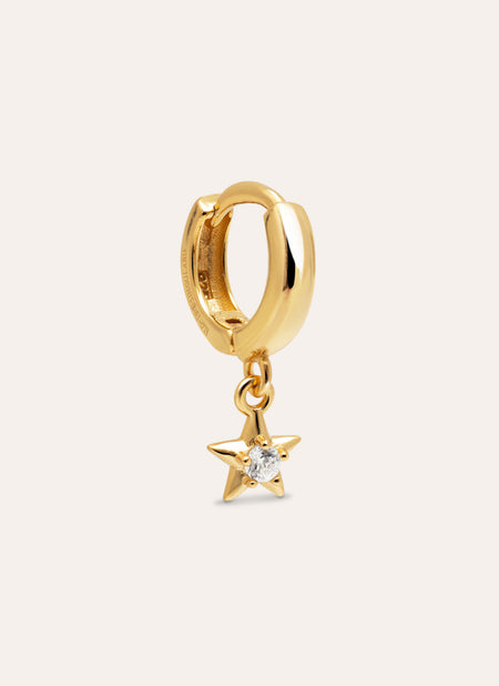 Dance Star Gold Single Earring 