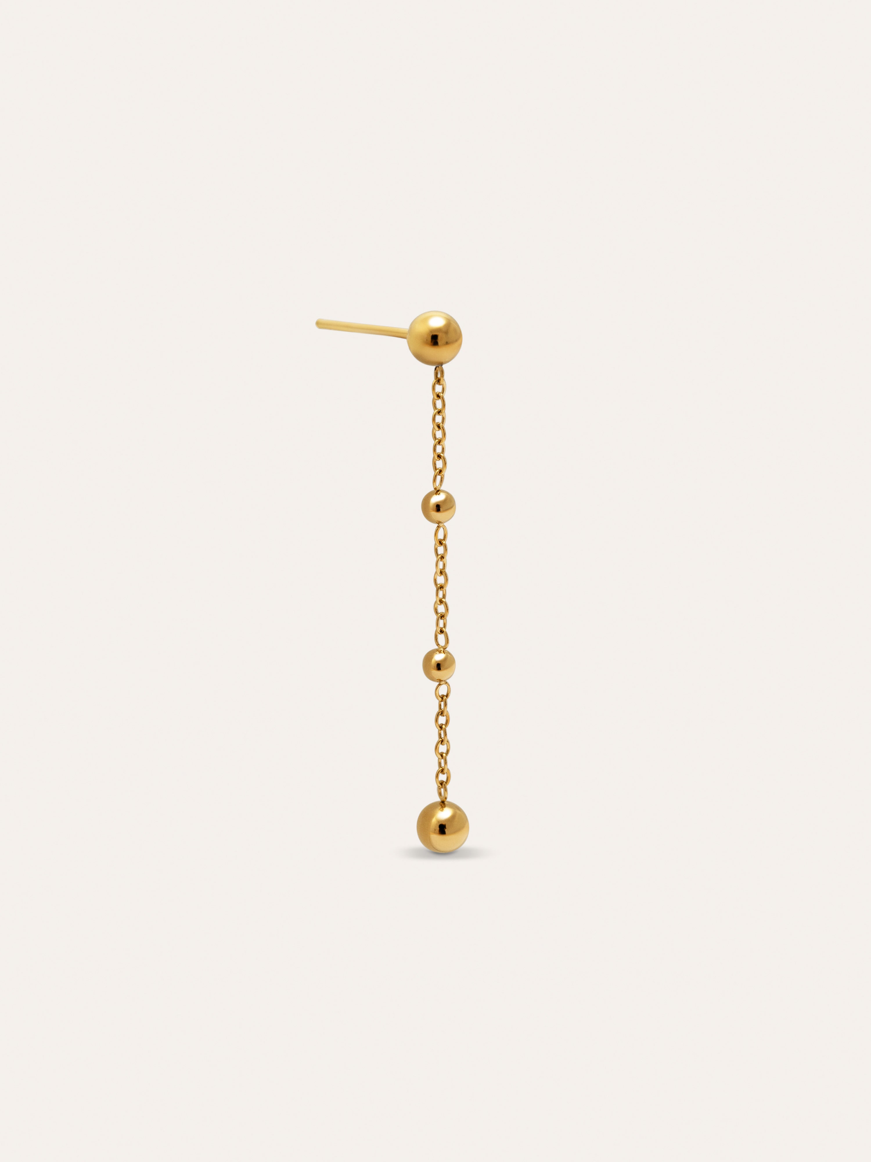 Drop Bomb Gold Single Earring