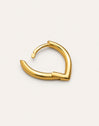 Boucle D’oreille à L’unité Goutte Argent Plaqué Or