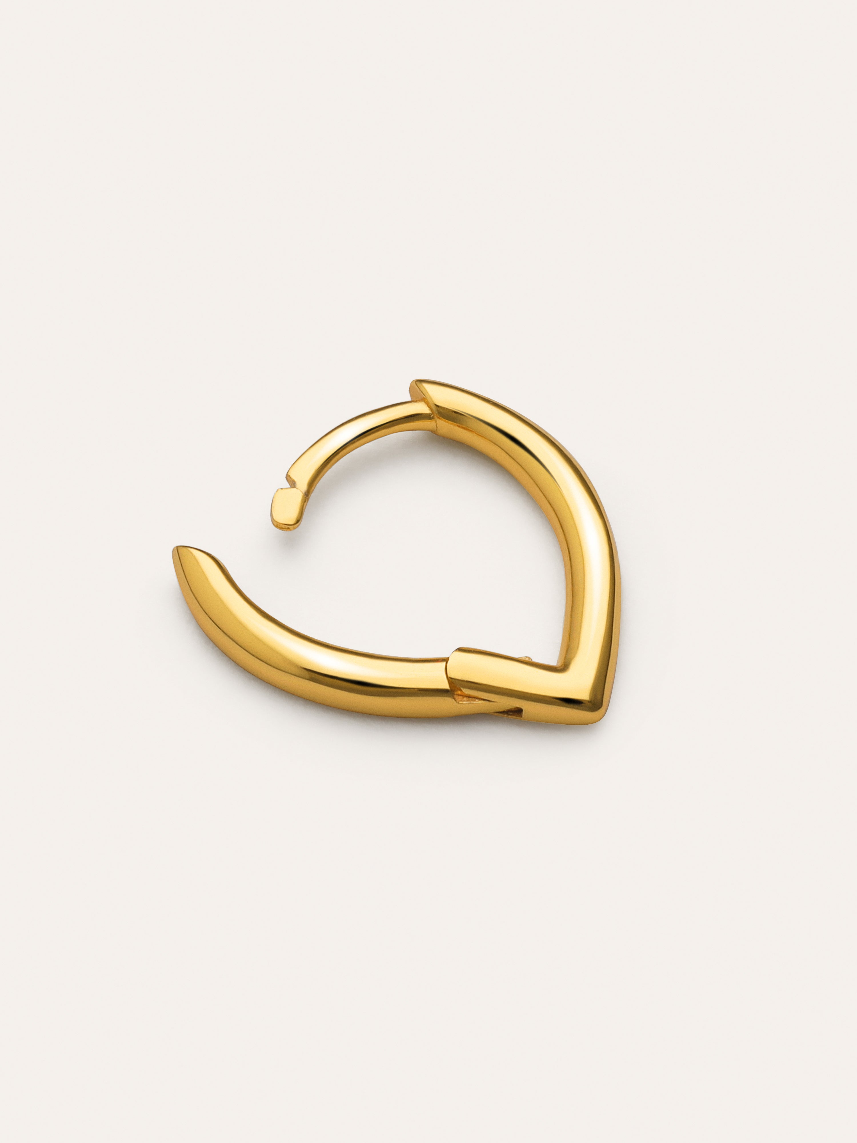 Boucle D’oreille à L’unité Goutte Argent Plaqué Or