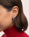 Boucle D’oreille à L’unité Lune Spark Argent