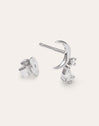 Boucle D’oreille à L’unité Lune Spark Argent