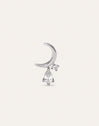 Boucle D’oreille à L’unité Lune Spark Argent