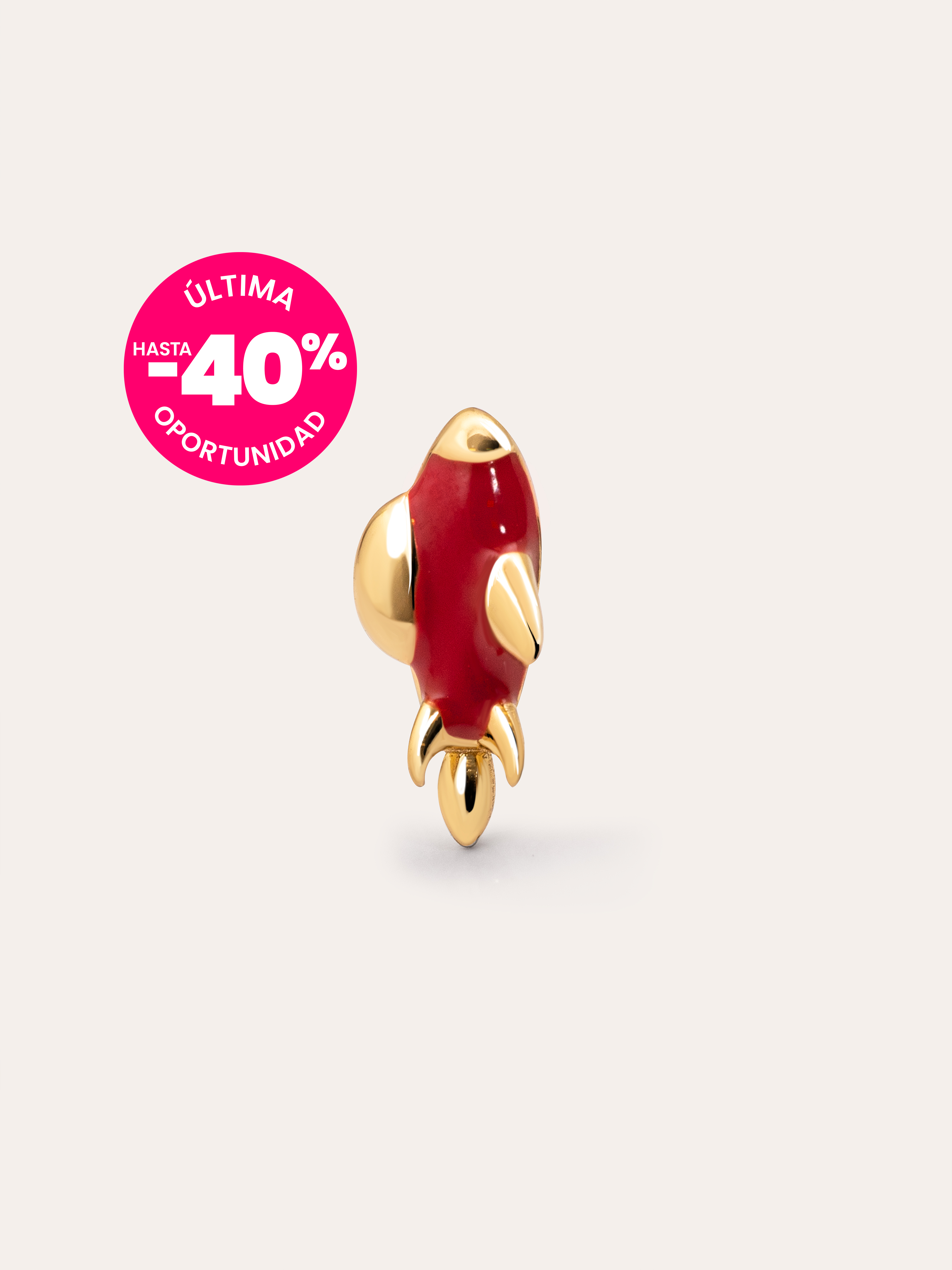 Rocket Gold Single Earring