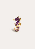 Single Earring Sea Seahorse Gold Plated