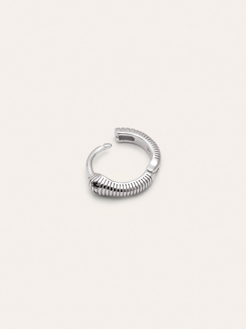Boucle D’oreille à L’unité Serpent Argent