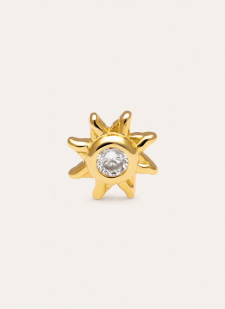 Pendiente Suelto Solea Sparks Plata Baño Oro
