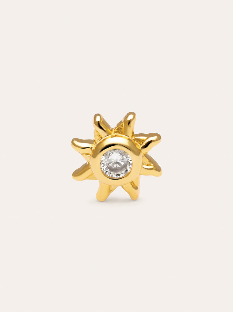 Pendiente Suelto Solea Sparks Plata Baño Oro