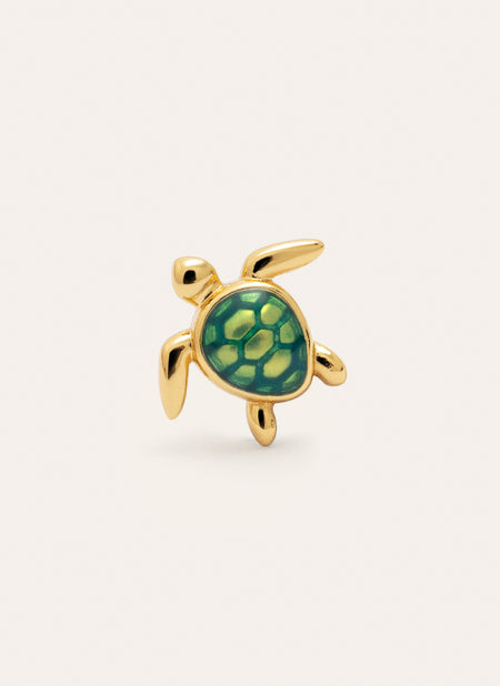 Turtle Gold Single Earring