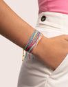 Pack 3 Pulseras Color Rainbow Acero