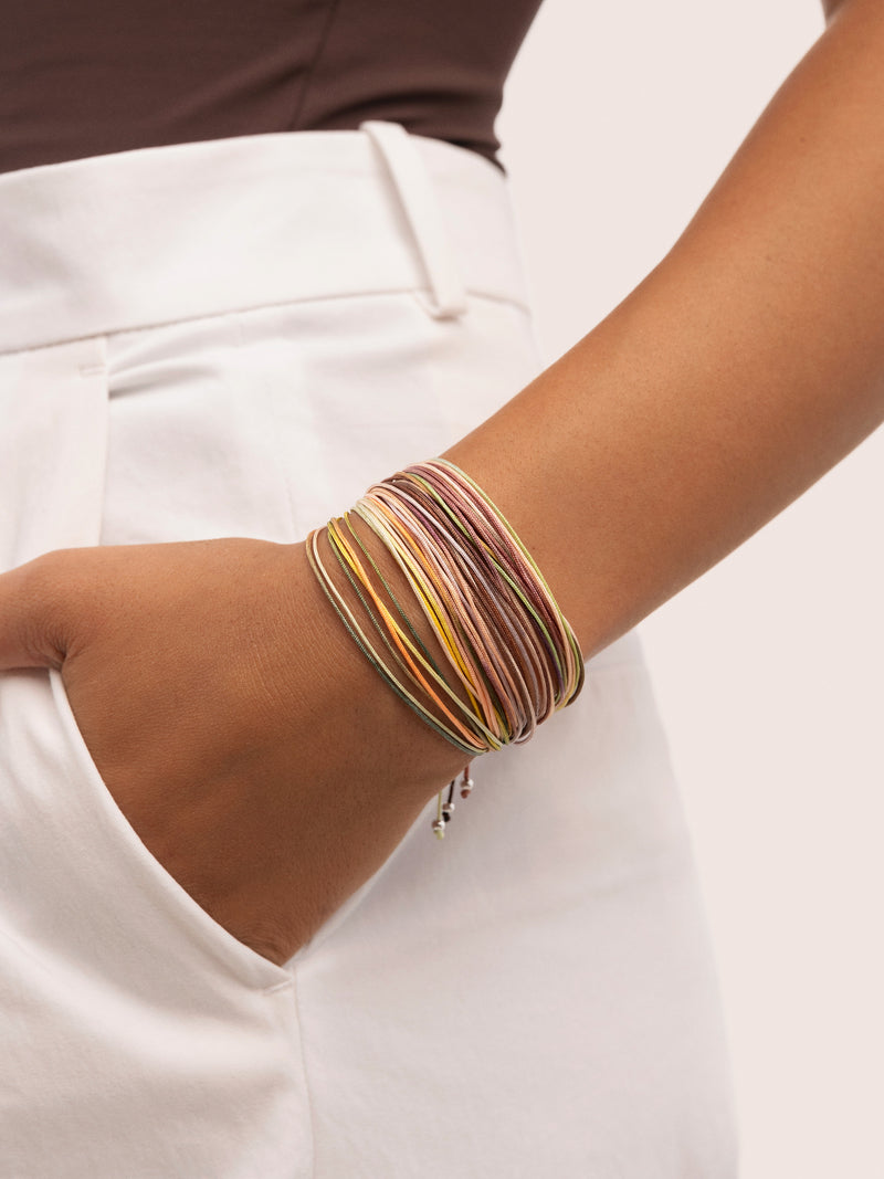 3er-Set Forest Rainbow Armbänder, Edelstahl