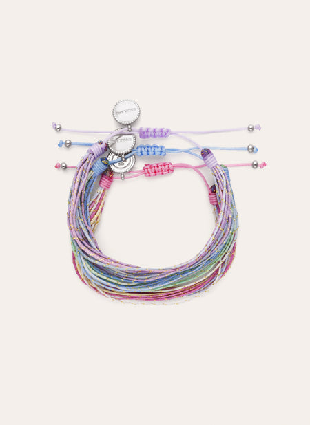 Set of 3 Sunset Spark Steel Bracelets