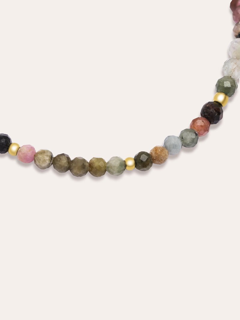 Altea Dots Tourmaline Syra Armband Edelstahl, vergoldet