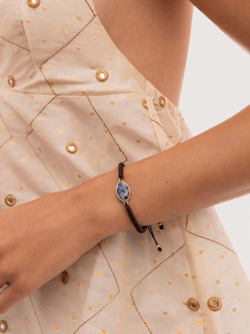 Bracelet Alma Amulet Acier Plaqué Or