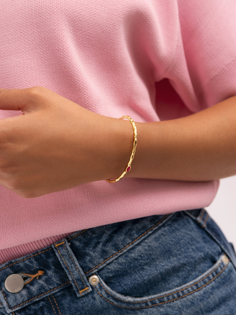 Brazalete Alma Rosé Baño Oro
