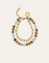 Armband Alpine Stones Edelstahl mit Goldbeschichtung