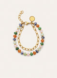 Armband Alpine Stones Edelstahl mit Goldbeschichtung