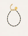 Bracelet Black Noite Acier Plaqué Or