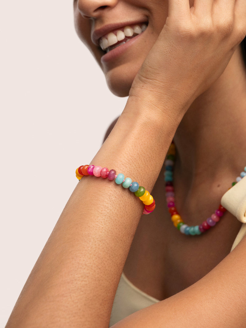 Bloom Stones Armband Edelstahl, vergoldet