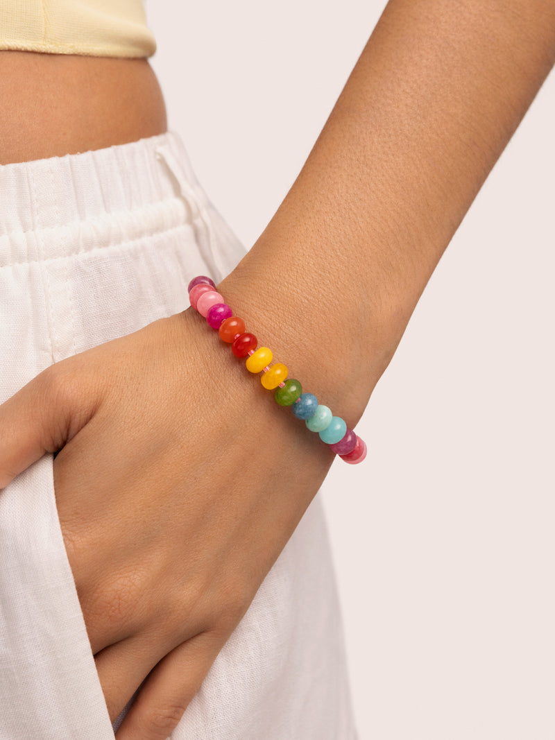 Bloom Stones Armband Edelstahl, vergoldet