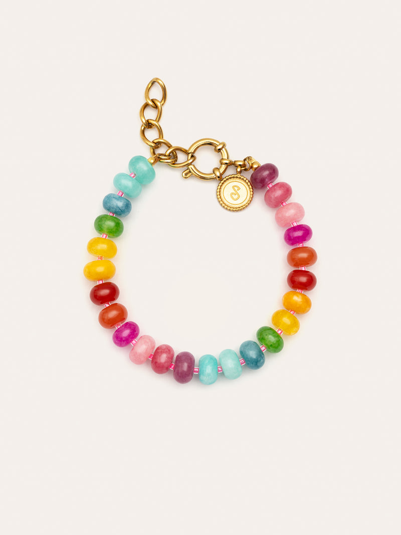 Bloom Stones Armband Edelstahl, vergoldet