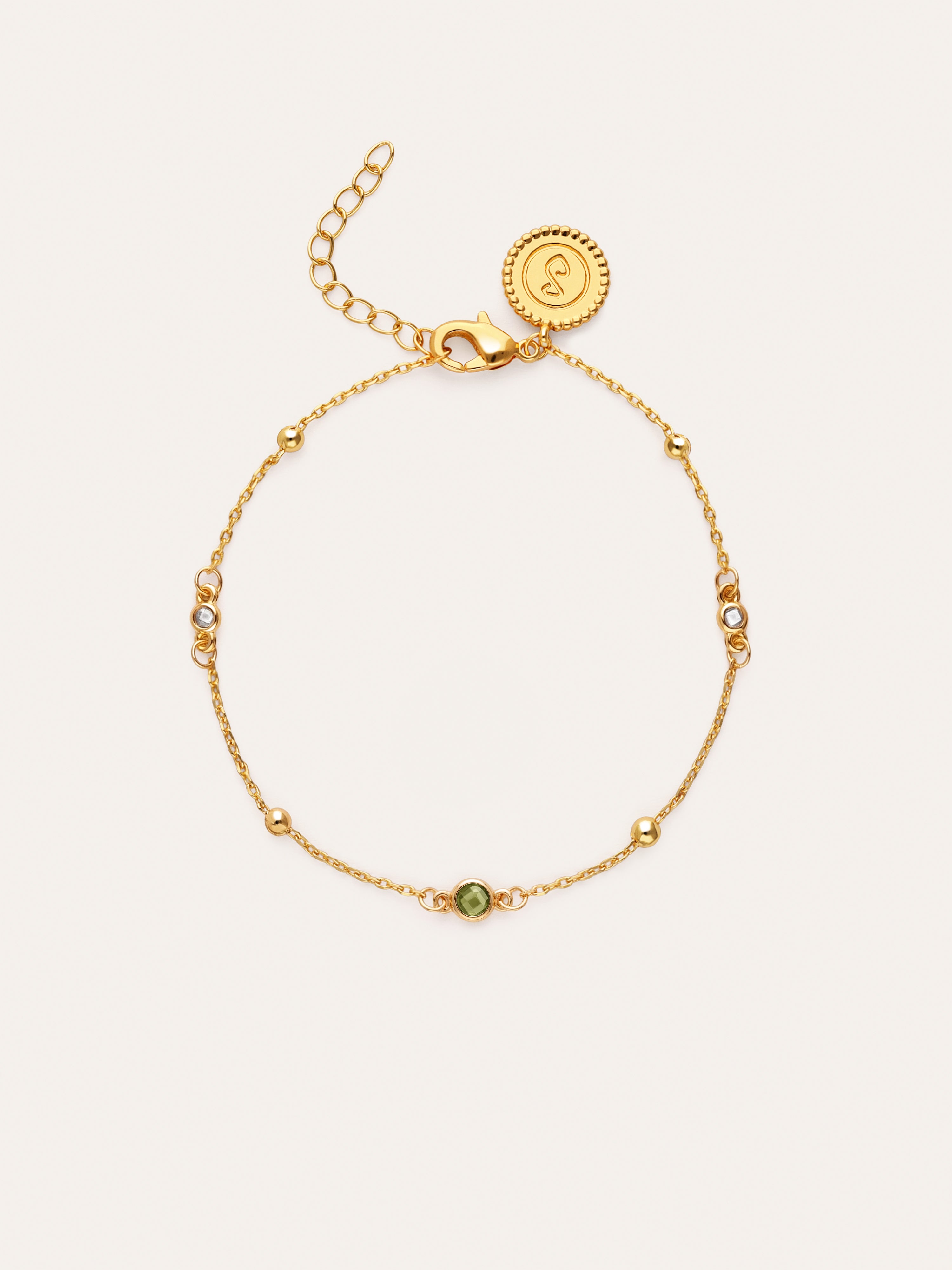 Bracelet Pierre de Naissance Plaqué Or