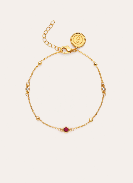 Bracelet Pierre de Naissance Plaqué Or