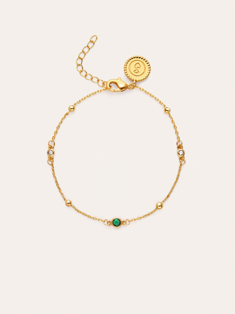 Bracelet Pierre de Naissance Plaqué Or