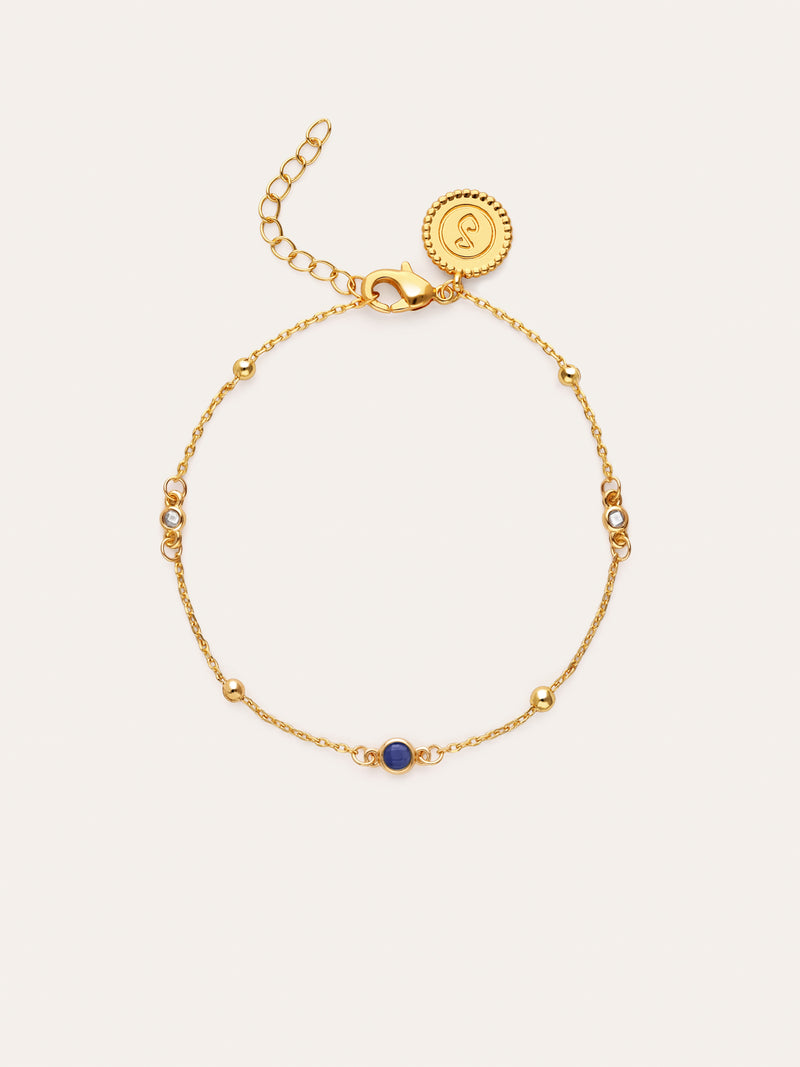Bracelet Pierre de Naissance Plaqué Or