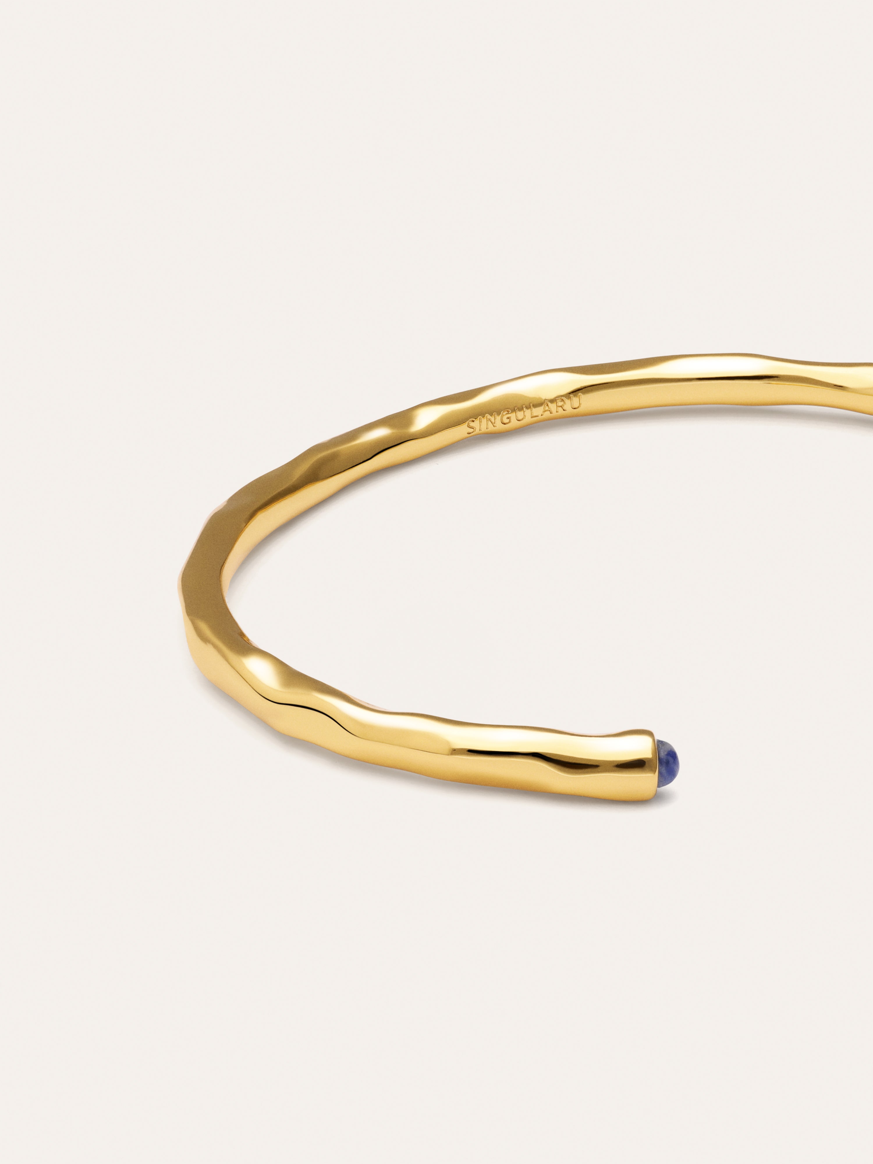 Bracciale Rigido Cane Cianite Placcato Oro