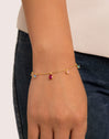 Bracelet Cascade Colors plaqué or - puesto en modelo