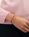 Calabrote Armband Edelstahl, vergoldet 