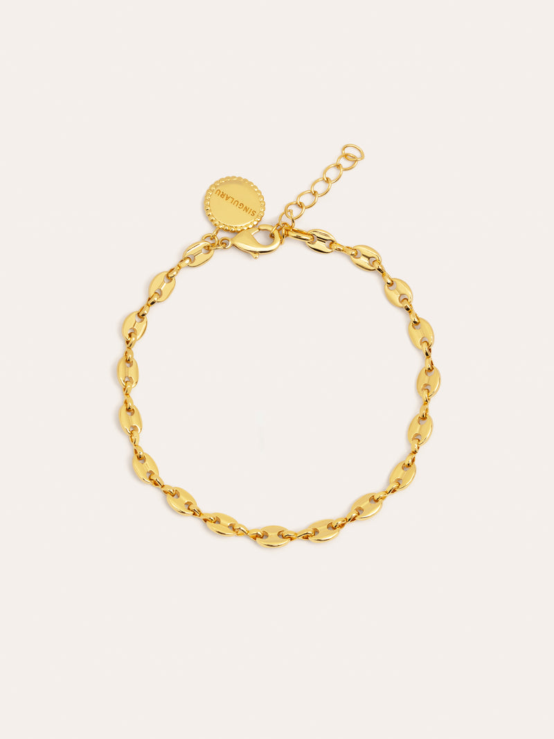 Calabrote Armband Edelstahl, vergoldet 