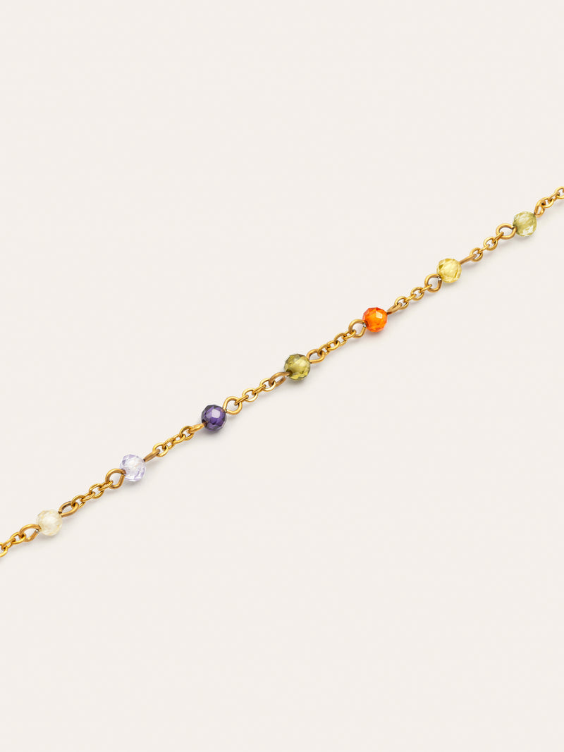 Armband Crystals Colors Sonnenuntergang Stahl Vergoldet