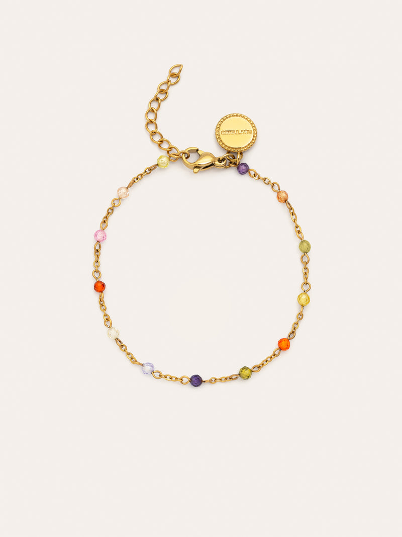 Armband Crystals Colors Sonnenuntergang Stahl Vergoldet