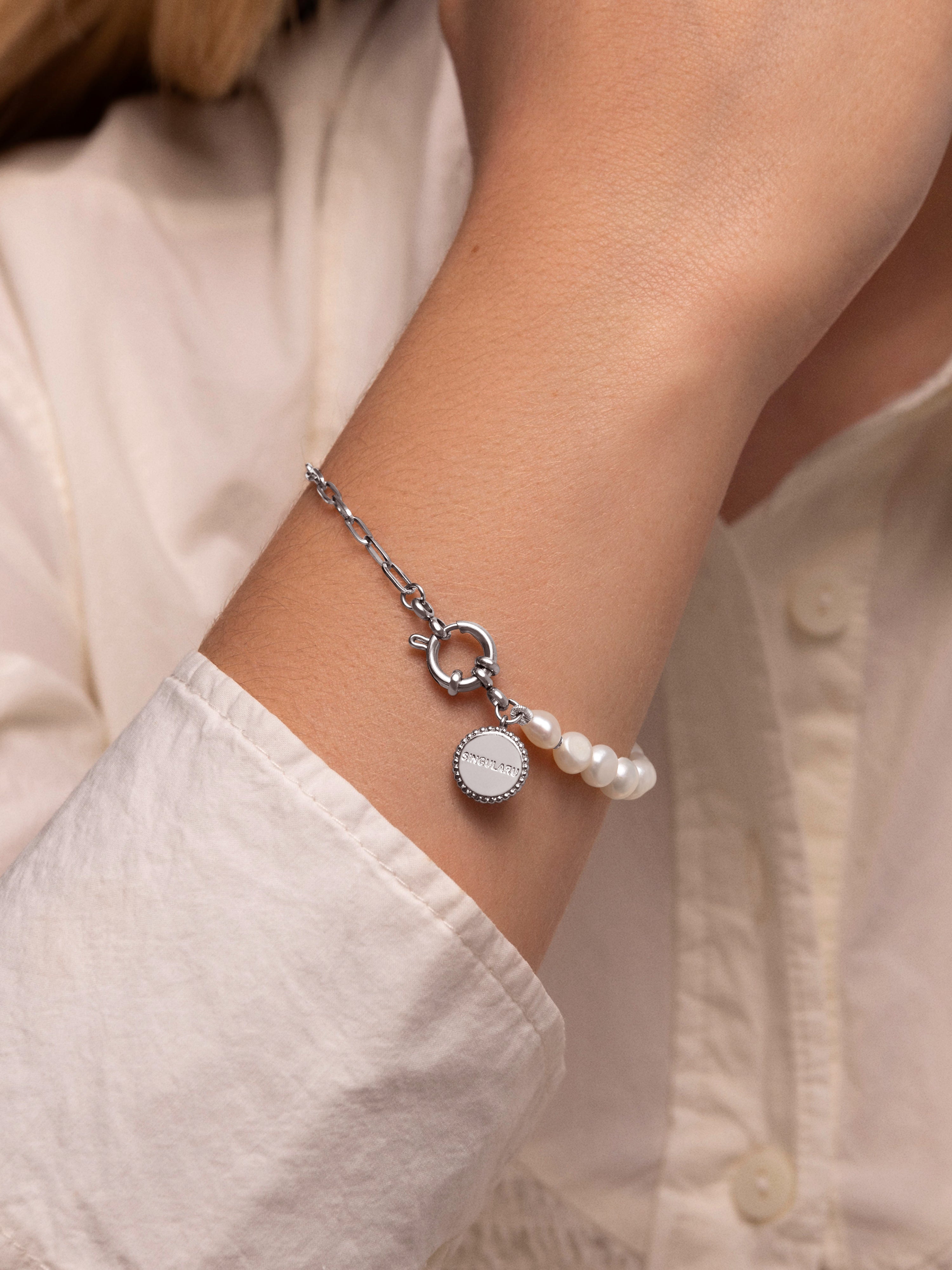 Pulsera Chic Pearl Acero