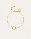 Bracciale Circles Twist Acciaio placcato Oro
