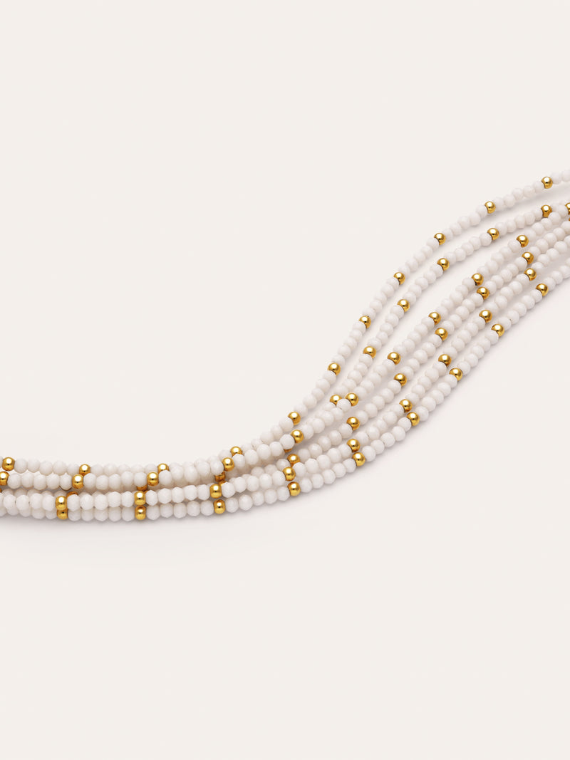 Pulsera Cleopatra Blanch Acero Baño Oro