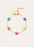 Armband Muscheln Emaille 18kt vergoldet