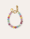 Color Stones Stainless Steel Gold Bracelet
