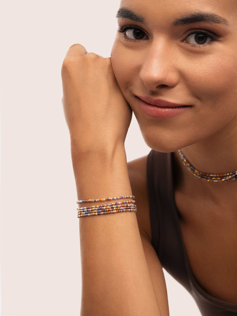 Armband Crystals Cleopatra Edelstahl mit 18kt Goldbeschichtung