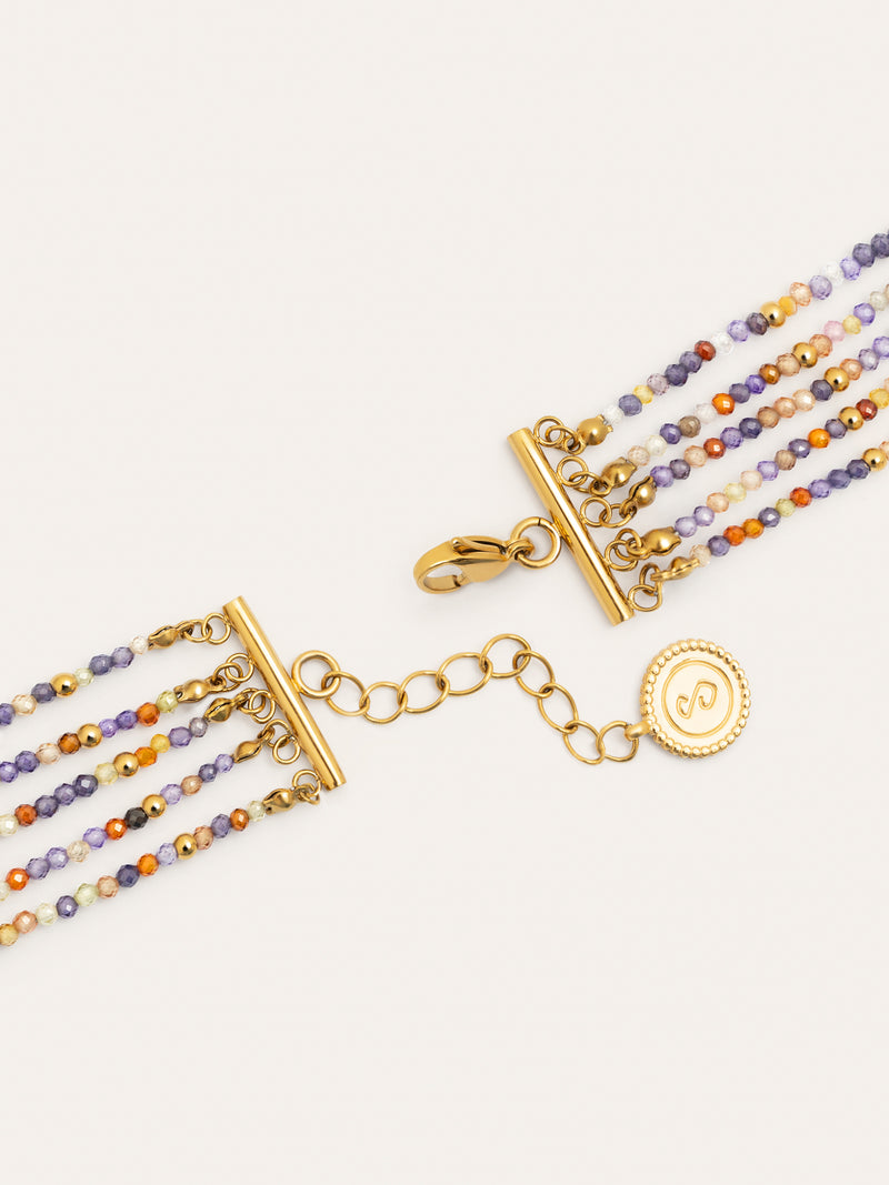 Armband Crystals Cleopatra Edelstahl mit 18kt Goldbeschichtung
