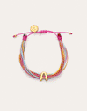 Personalisierbares Armband in Regenbogenfarbe, Edelstahl mit Goldbeschichtung