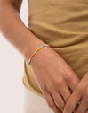 Pastell Kristall Armband Edelstahl Vergoldet