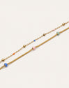 Doppelarmband Carla Emaille Stahl mit Goldbeschichtung