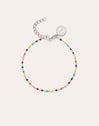 Armband Dots Colors Enamel Stahl