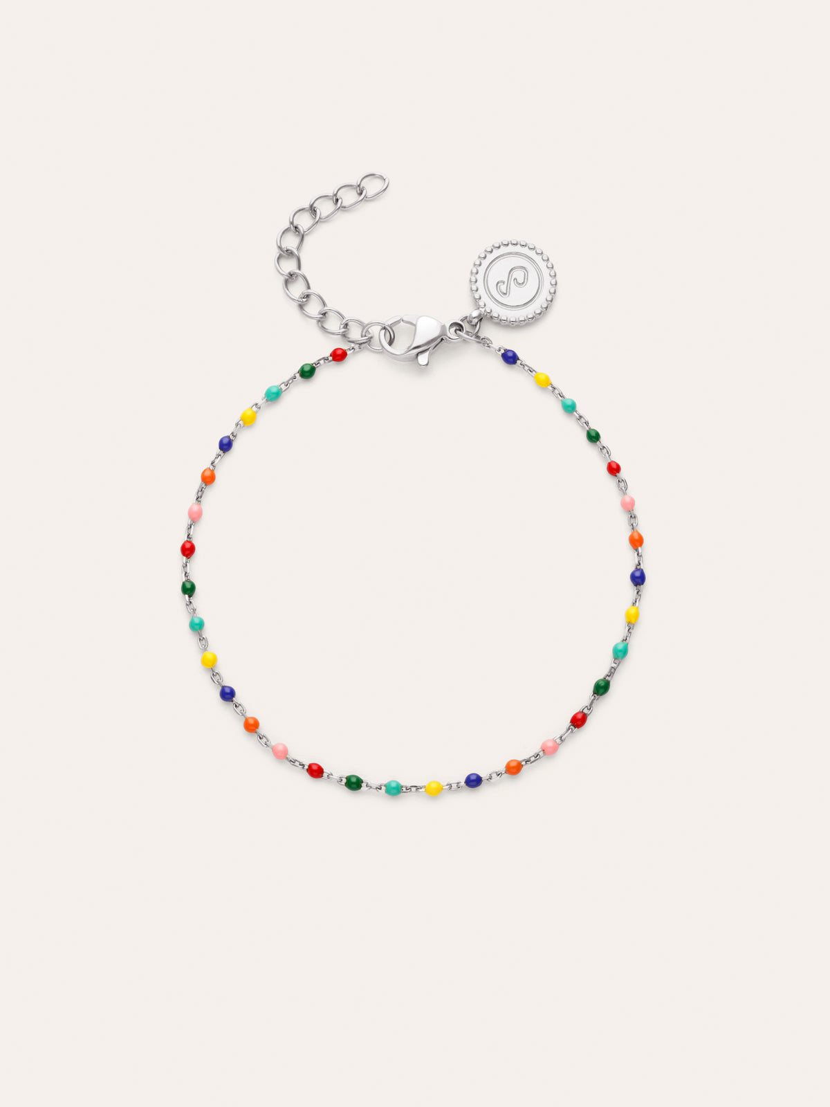 Armband Dots Colors Enamel Stahl