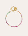  Dye Pearls Colors Stainless Steel Gold Bracelet